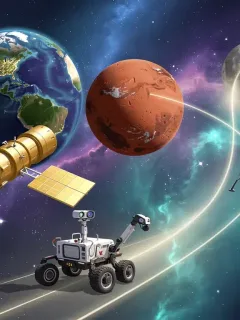 Illustration of future NASA missions impacting space exploration