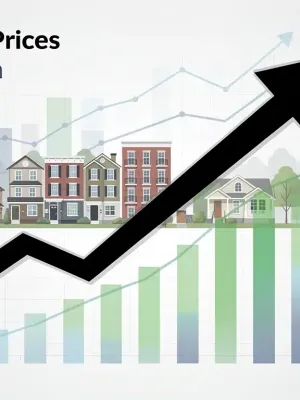 Graphic showing a 5% increase in national median home prices projected for 2026, illustrating upward Housing Market Trends.