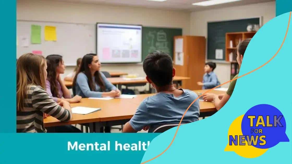 Integrating mental health into the curriculum