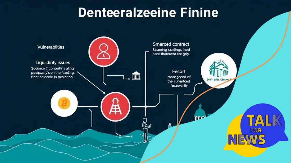 Risks associated with decentralized finance