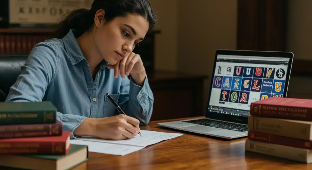 Student writing a compelling college application essay