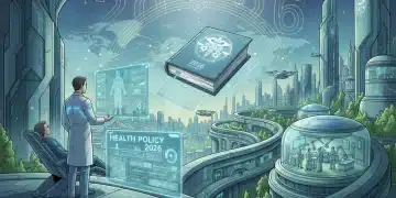 The 2026 Healthcare Landscape: Policy Shifts & Patient Access Illustration of 2026 healthcare landscape with policy shifts affecting patient access and costs.