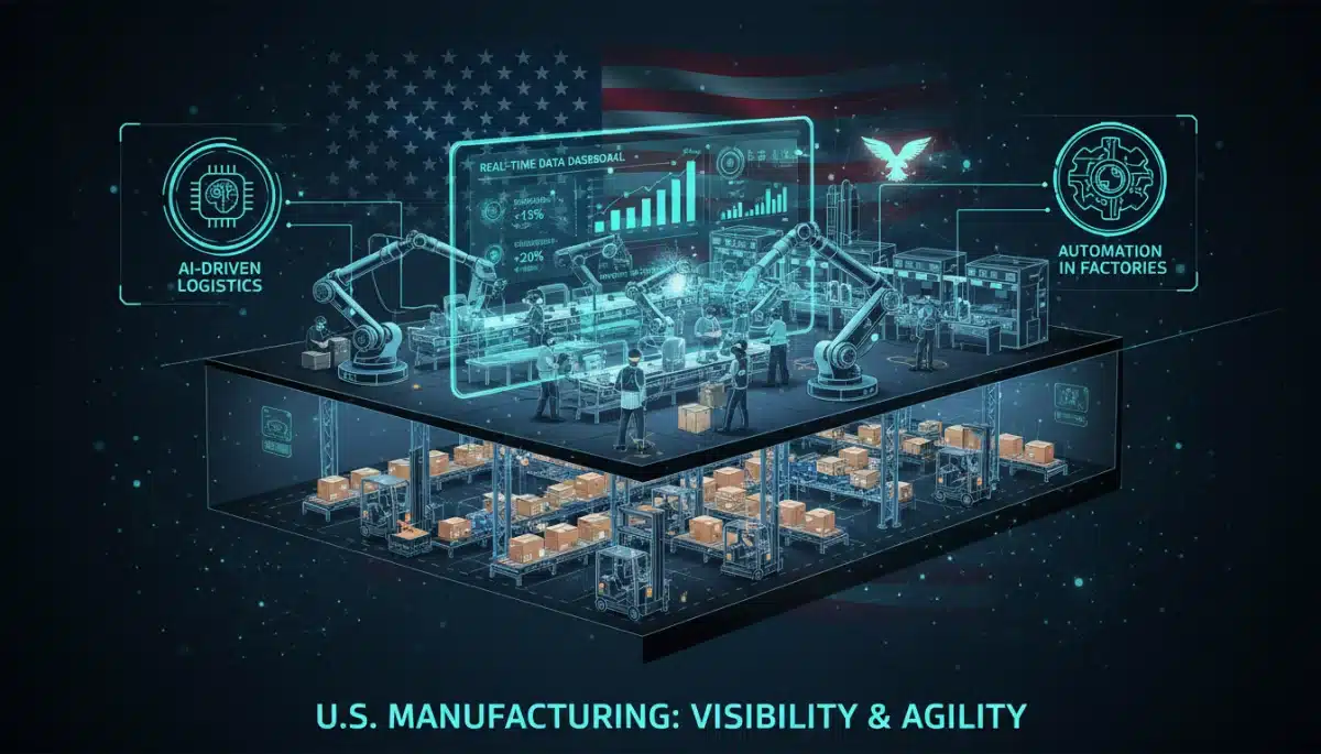 Technological integration in US manufacturing for supply chain agility