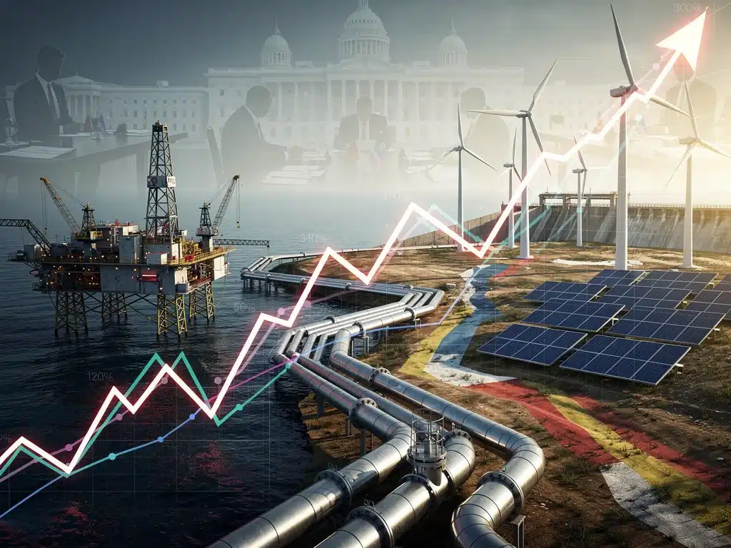 Global energy markets influenced by geopolitical events and policy changes.