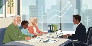 Estate Planning in 2026: Federal Tax Exemption Thresholds of $13.61 Million Family reviewing estate planning documents with advisor, highlighting 2026 tax exemptions.