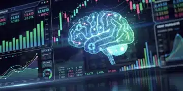AI in Financial Advisory: What to Expect by 2026 Futuristic AI interface analyzing financial data for advisory services