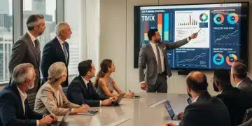 Financial advisor explaining 2026 capital gains tax strategies to high-net-worth clients